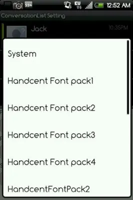 Handcent Font Pack1 android App screenshot 1